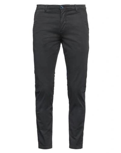 Yan Simmon Man Pants Black Size 40 Cotton, Elastane In Black