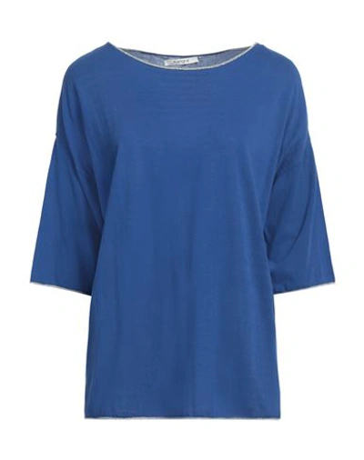 Shop Kangra Woman Sweater Bright Blue Size 12 Cotton