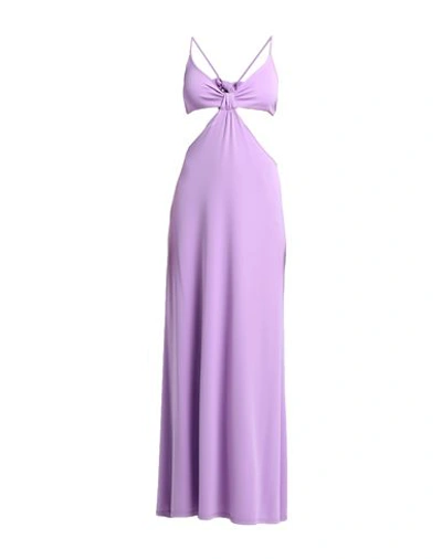 Shop Gina Gorgeous Woman Maxi Dress Light Purple Size 4 Polyester, Elastane
