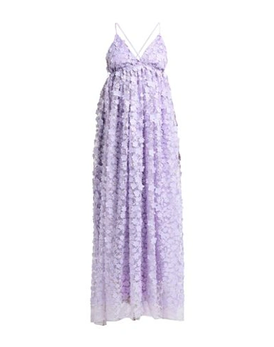 Shop Francesca Conoci Woman Maxi Dress Lilac Size 6 Polyester In Purple