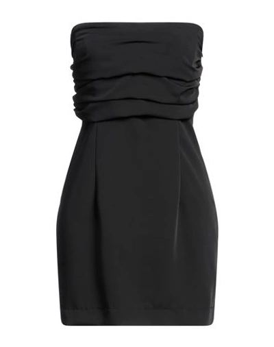 Shop Haveone Woman Mini Dress Black Size S Polyester, Elastane