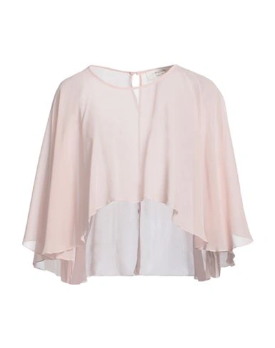 Shop Anna Molinari Woman Capes & Ponchos Blush Size 8 Polyester In Pink