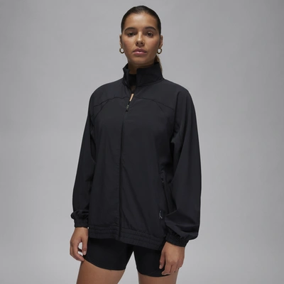 Shop Jordan Womens  Spt Dri-fit Woven Jacket In Black/off Noir