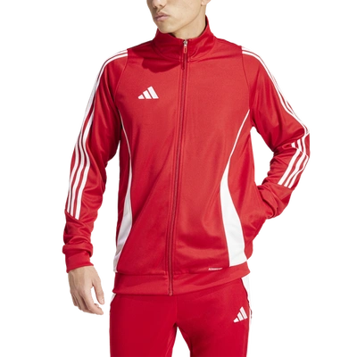 Shop Adidas Originals Mens Adidas Tiro24 Training Jacket In Team Power Red/white