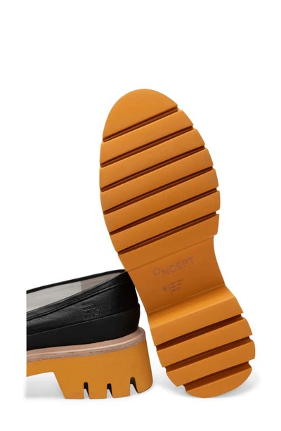 Shop Oncept Seoul Platform Loafer In Black - Citrus Orange