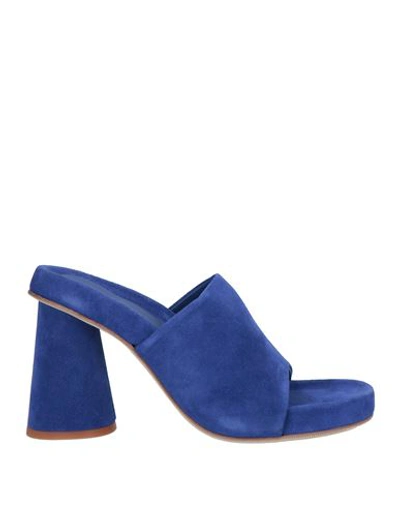 Shop Eqüitare Equitare Woman Sandals Blue Size 10 Soft Leather