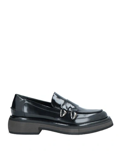 Shop Fabi Woman Loafers Black Size 6 Leather