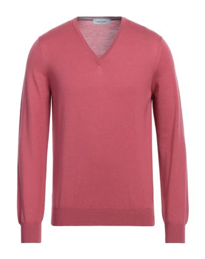 Shop Gran Sasso Man Sweater Pastel Pink Size 40 Virgin Wool
