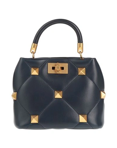 Shop Valentino Garavani Woman Handbag Midnight Blue Size - Soft Leather
