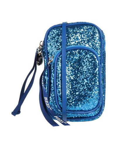 Shop Redv Red(v) Woman Cross-body Bag Bright Blue Size - Leather