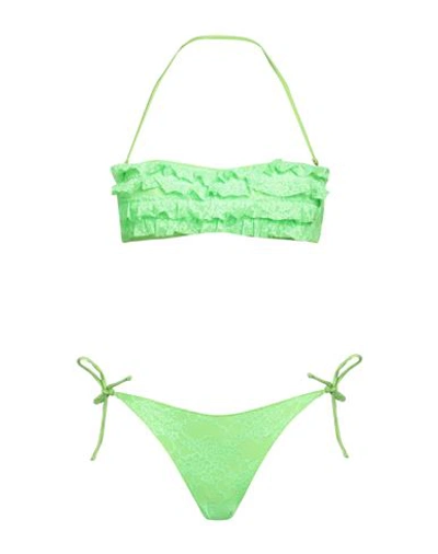 Shop Poisson D'amour Woman Bikini Acid Green Size S Polyamide, Elastane