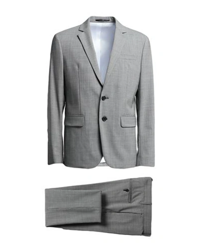 Shop Dsquared2 Man Suit Grey Size 42 Virgin Wool, Elastane