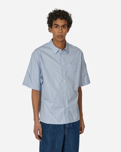 Shop Undercover Striped Shortsleeve Shirt In Blue
