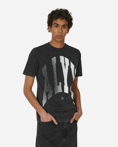Shop Alyx Logo Print Graphic T-shirt Washed In Black