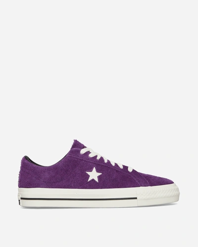 Shop Converse One Star Pro Sneakers Night Purple In Multicolor