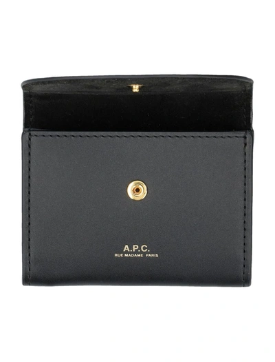 Shop Apc A.p.c. Business Card Holder Geneve In Black
