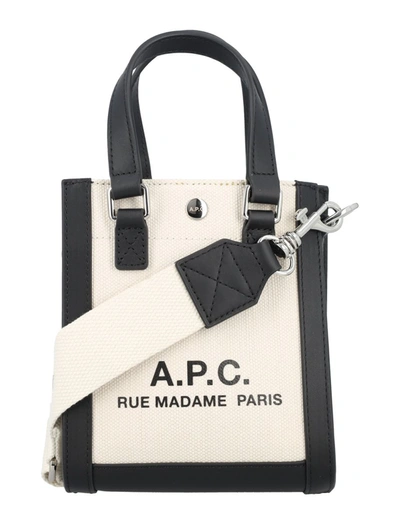 Shop Apc A.p.c. Cabas Camille 2.0 Mini Tote Bag In Beige