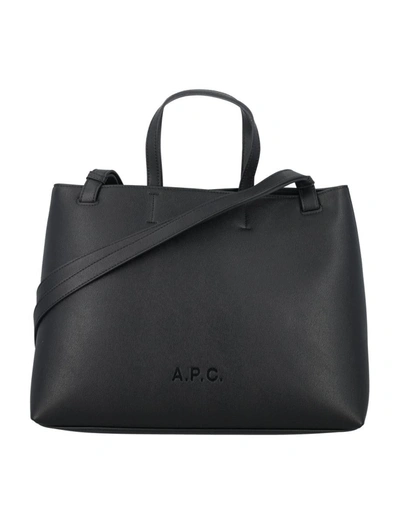 Shop Apc A.p.c. Cabas Market Small Bag In Black