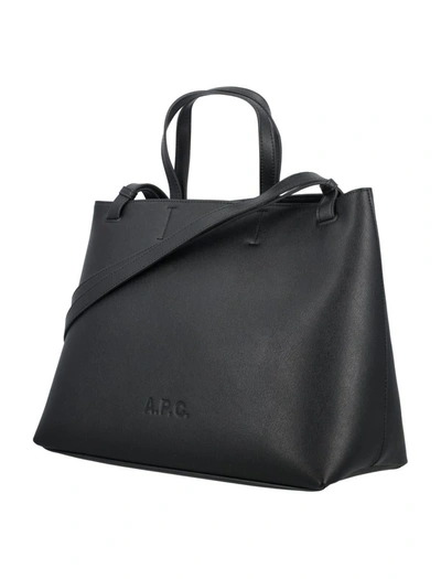 Shop Apc A.p.c. Cabas Market Small Bag In Black