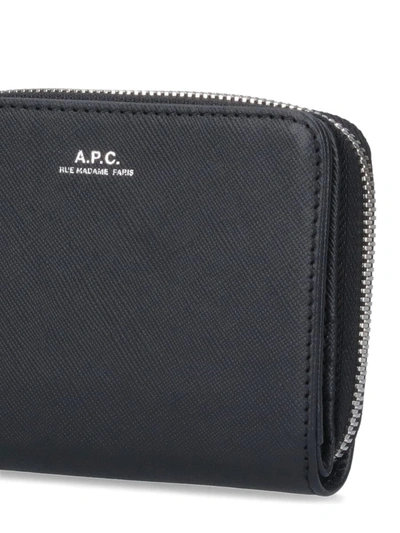 Shop Apc A.p.c. Wallets Black