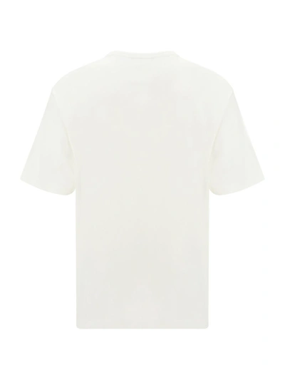 Shop Acne Studios Logo Cotton T-shirt In Optic White