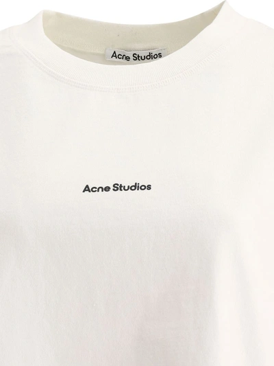 Shop Acne Studios T-shirts And Polos In Optic White