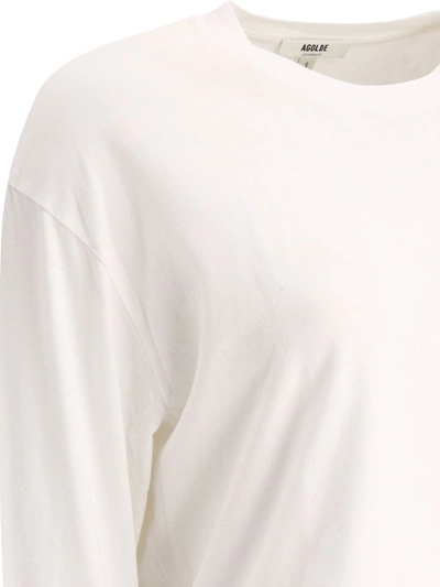 Shop Agolde "mason" T-shirt In White