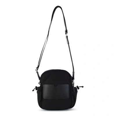 Shop Ami Alexandre Mattiussi Ami Paris Ami De Coeur Crossbody Bag In Black