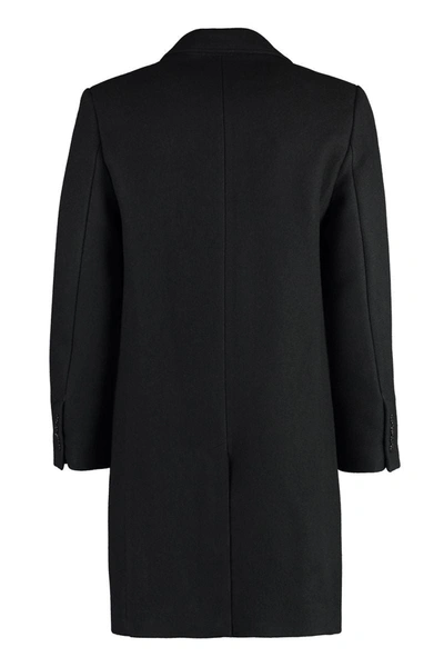 Shop Ami Alexandre Mattiussi Ami Paris Coats In Black