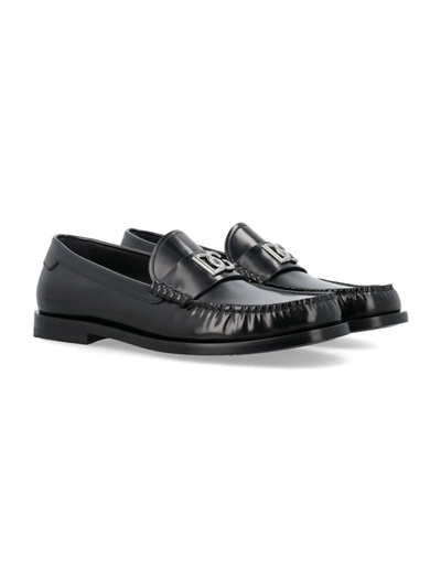 Shop Dolce & Gabbana Loafer Dg In Black
