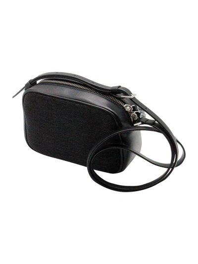 Shop Fabiana Filippi Black Leather Camera Crossbody Bag