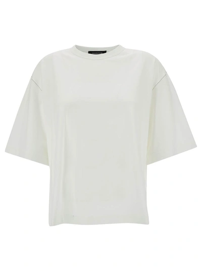 Shop Fabiana Filippi Oversized Cotton T-shirt In White