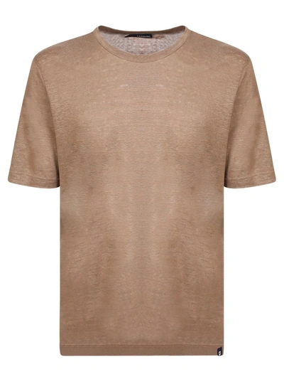 Shop Lardini T-shirts And Polos In Brown
