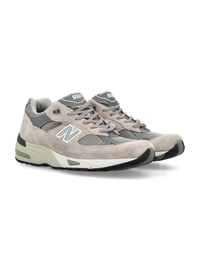 Shop New Balance 991 Sneakers In Grey