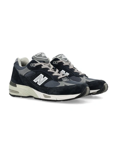 Shop New Balance Made In Uk 991v1 Woman's Sneakers In Navy