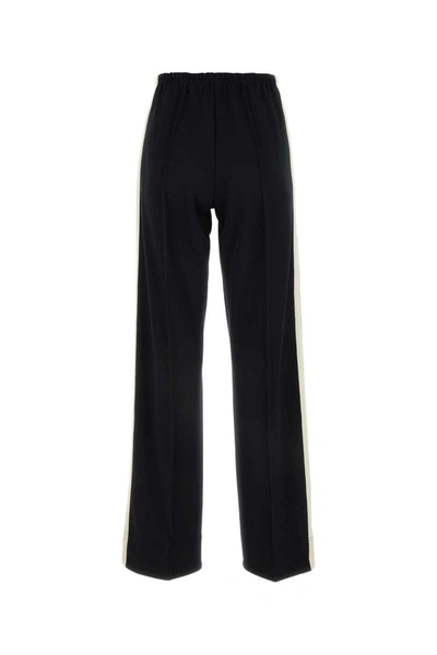 Shop Palm Angels Classic Logo Track Loose Pants In Black