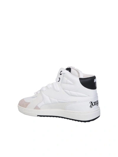 Shop Palm Angels Sneakers In White/black