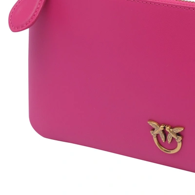 Shop Pinko 'horizontal Flat' Clutch In Fuchsia