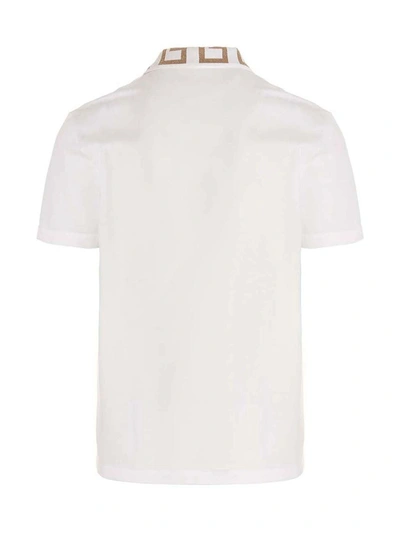 Shop Versace Polo In White