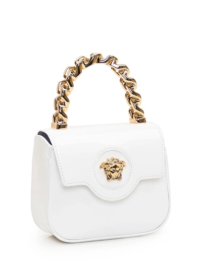 Shop Versace 'la Medusa' Mini Bag In White