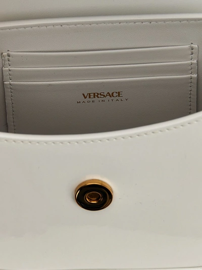 Shop Versace 'la Medusa' Mini Bag In White