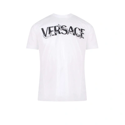 Shop Versace T-shirt In White