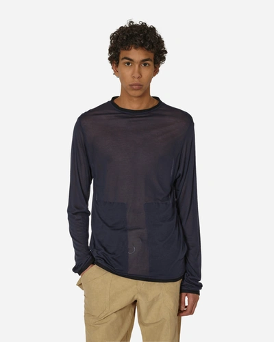 Shop Ranra Langur Longsleeve T-shirt Navy In Blue