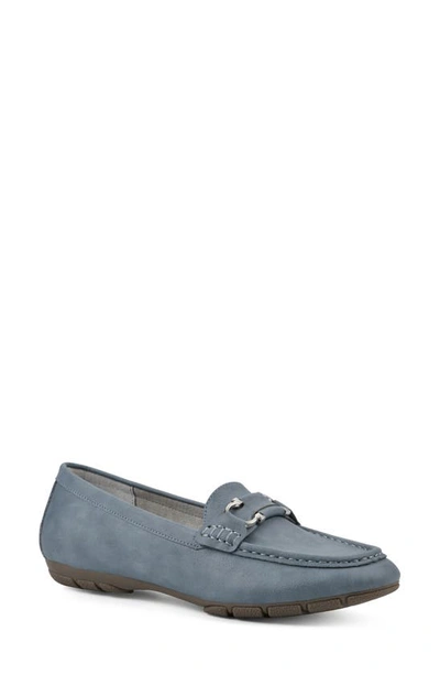 Shop Cliffs By White Mountain Glaring Loafer In Light Blue/ Grainy