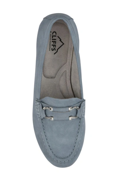 Shop Cliffs By White Mountain Glaring Loafer In Light Blue/ Grainy