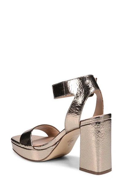 Shop 27 Edit Naturalizer Jaselle Platform High Heel Sandal In Luna Metallic Leather