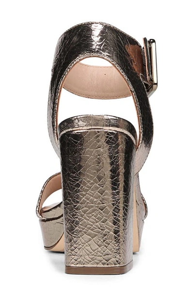 Shop 27 Edit Naturalizer Jaselle Platform High Heel Sandal In Luna Metallic Leather