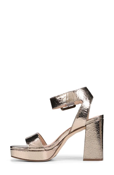 Shop 27 Edit Naturalizer Jaselle Platform High Heel Sandal In Luna Metallic Leather