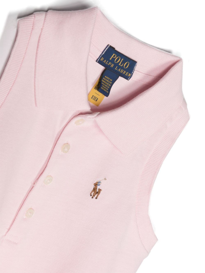 Shop Polo Ralph Lauren Slvlesspolo Knit Shirts Polo Shirt In Hint Of Pink
