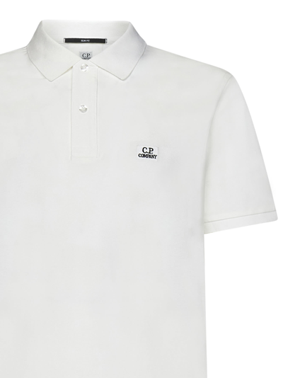 Shop C.p. Company Polo Shirt In White